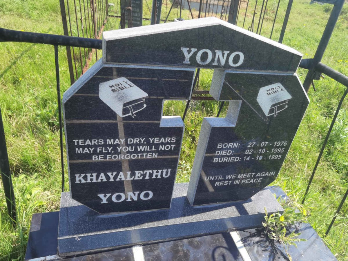 YONO Khayalethu 1976-1995