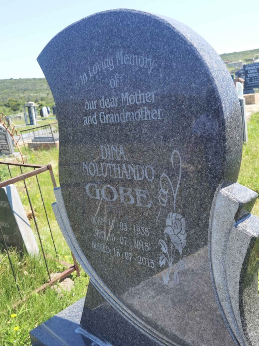 GOBE Dina Noluthando 1935-2015