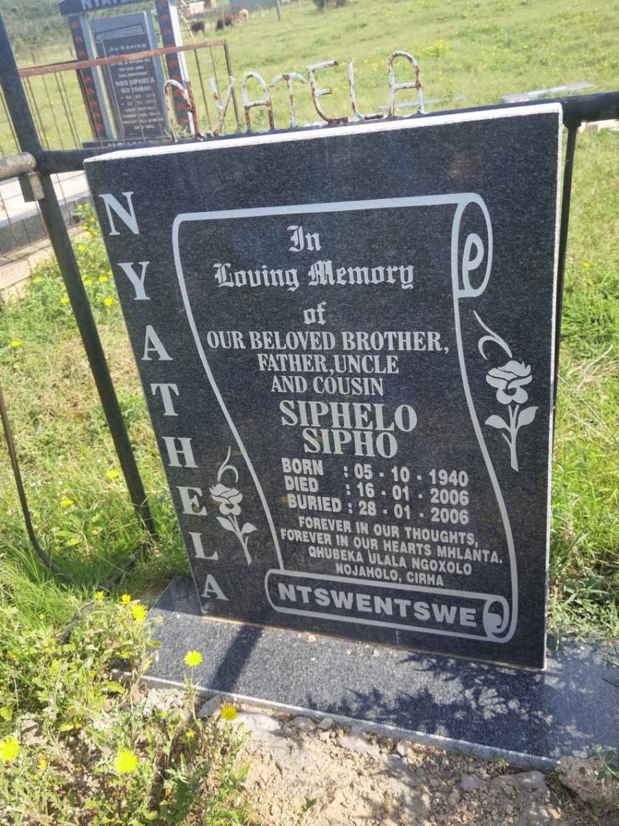 NYATHELA Siphelo Sipho 1940-2006