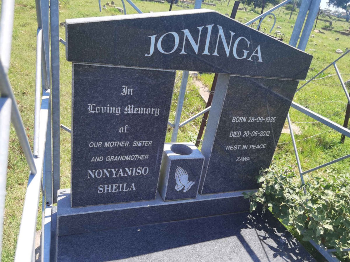 JONINGA Nonyaniso Sheila 1936-2012