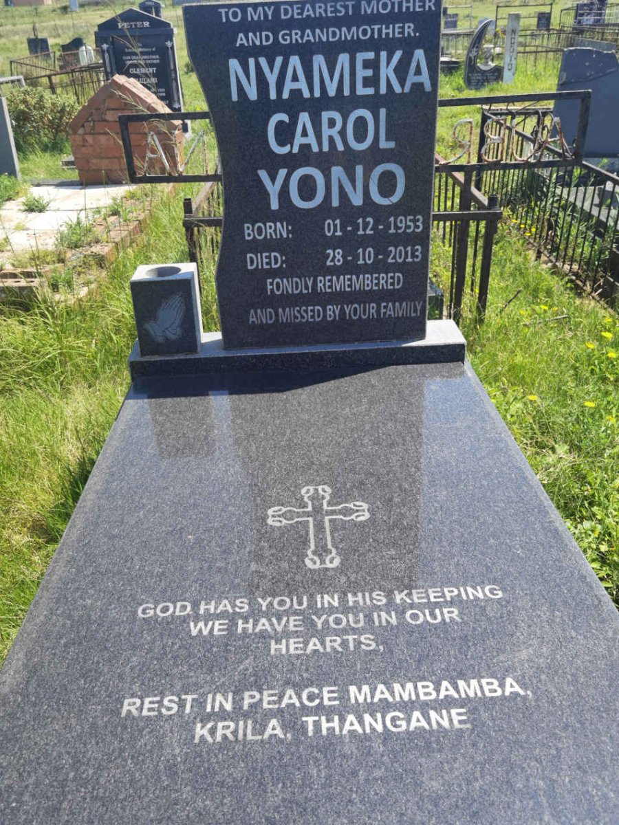 YONO Nyameka Carol 1953-2013