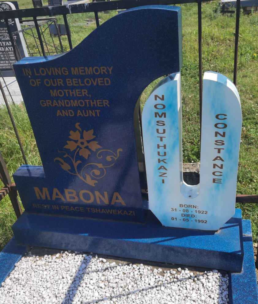 MABONE Nomsuthukazi Constance 1922-1992