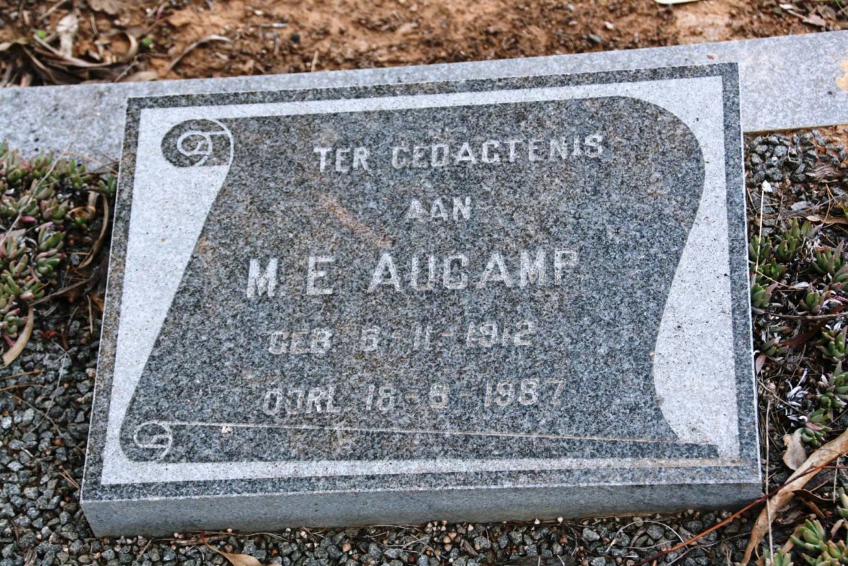 AUCAMP M.E. 1912-1987