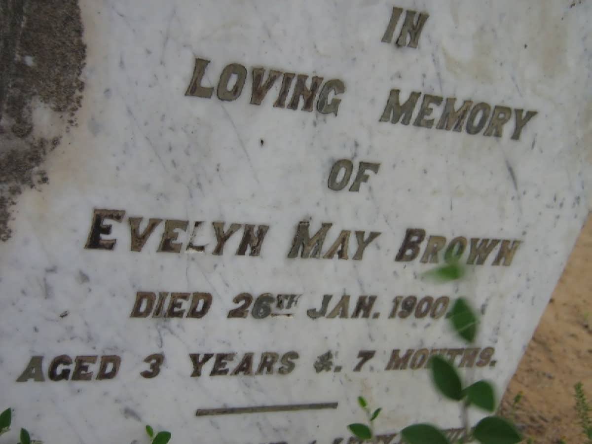 BROWN Evelyn May -1900