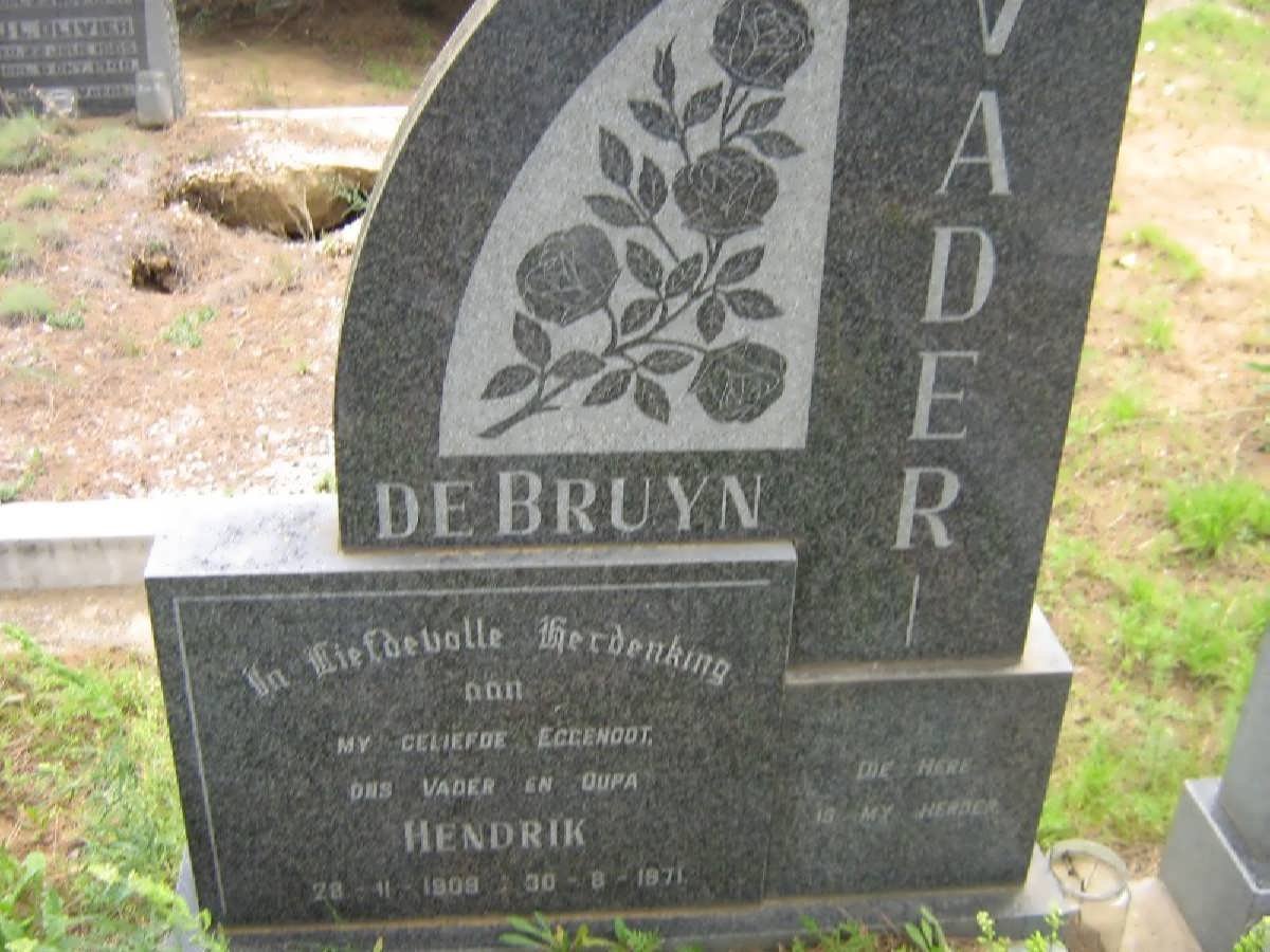 BRUYN Hendrik, de 1909-1971