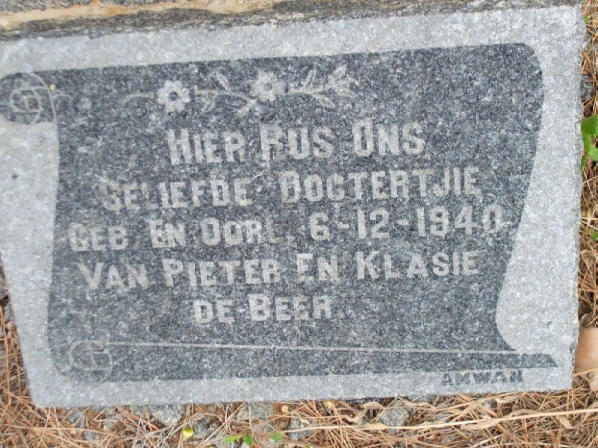 BEER Dogtertjie, de 1940-1940