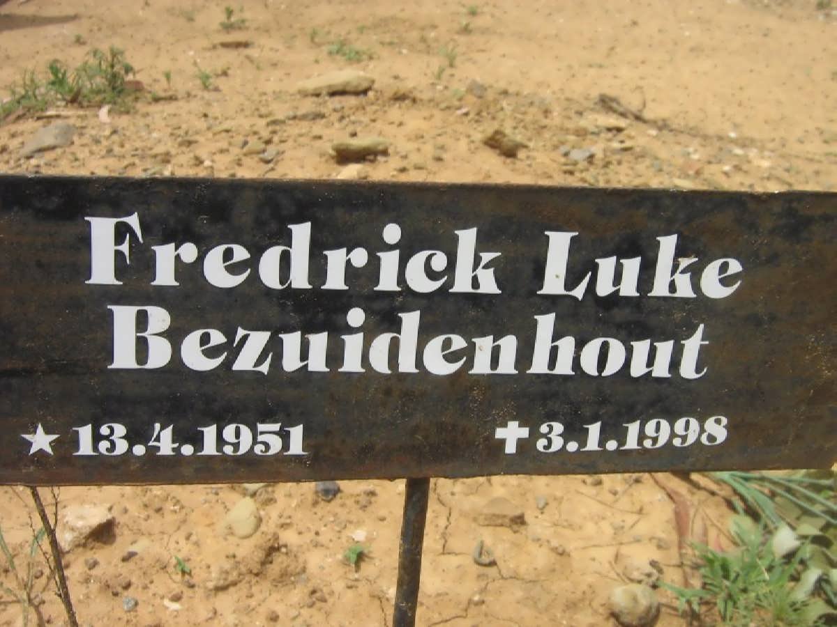BEZUIDENHOUT Fredrick Luke 1951-1998