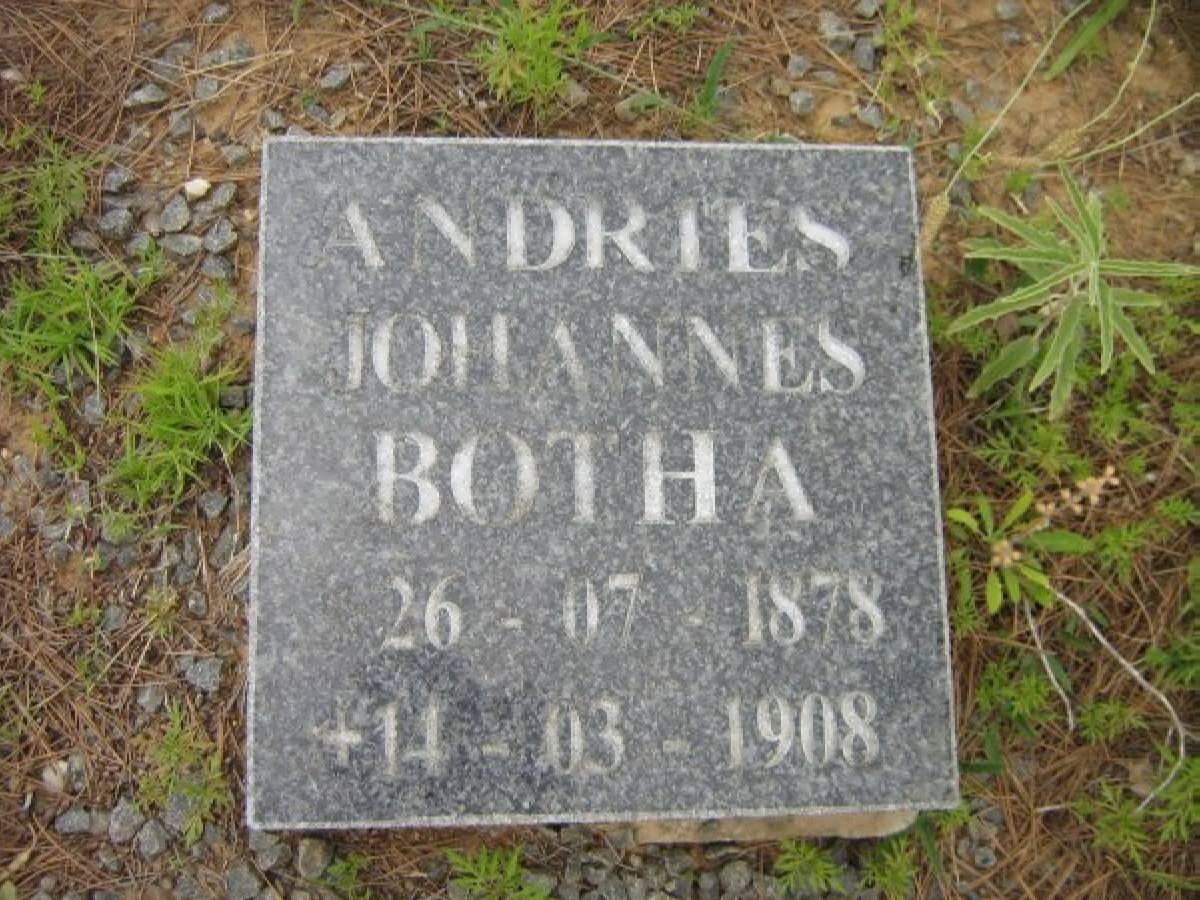 BOTHA Andries Johannes 1878-1908