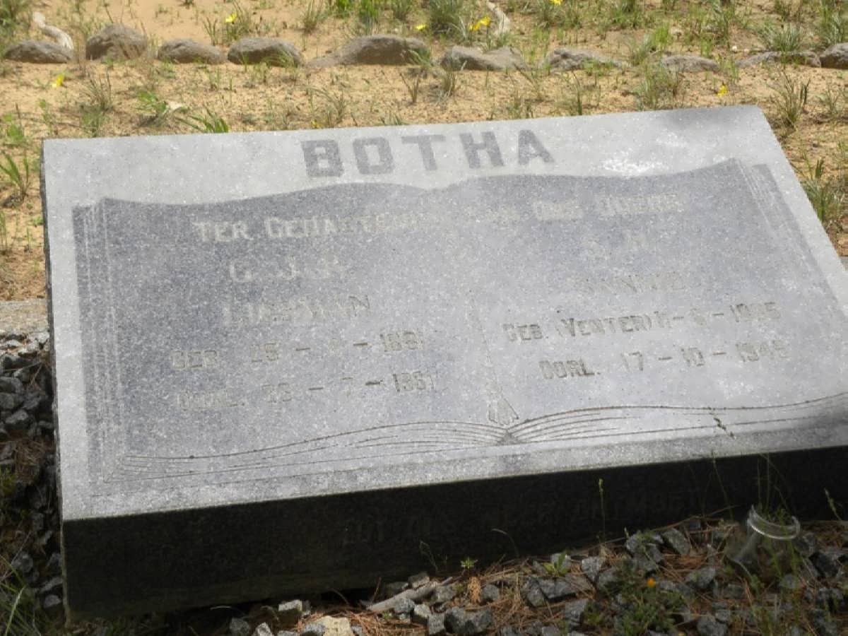 BOTHA G. 18?1-1961 &amp; ? VENTER 1885-1945