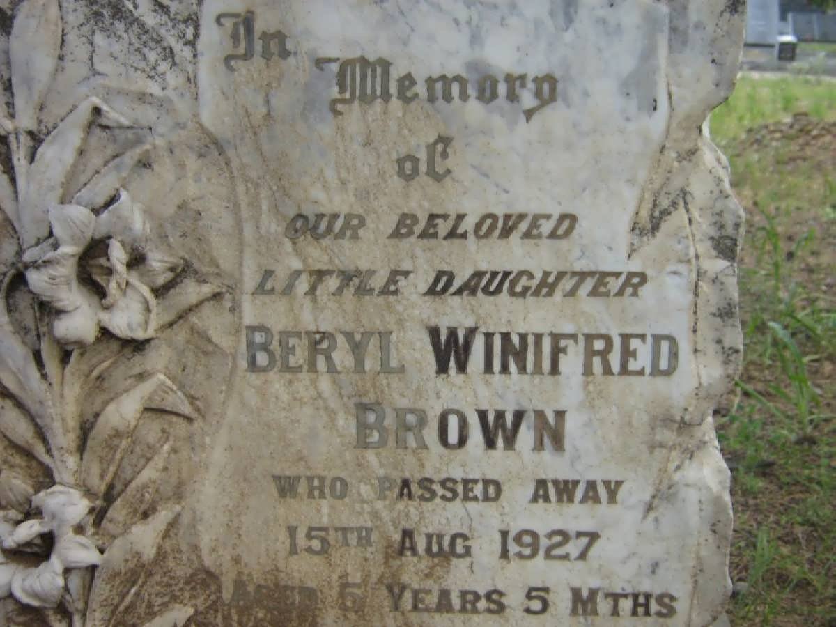BROWN Beryl Winifred -1927