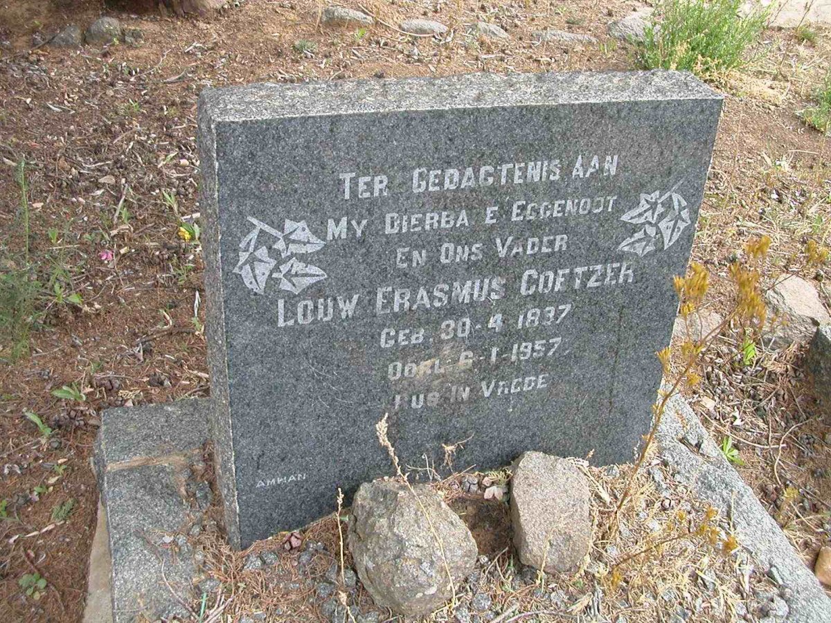 COETZER Louw Erasmus 1837-1957