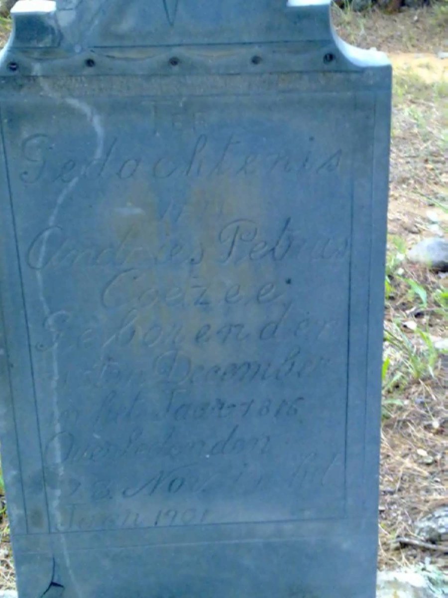 COETZEE Andries Petrus 1816-1901