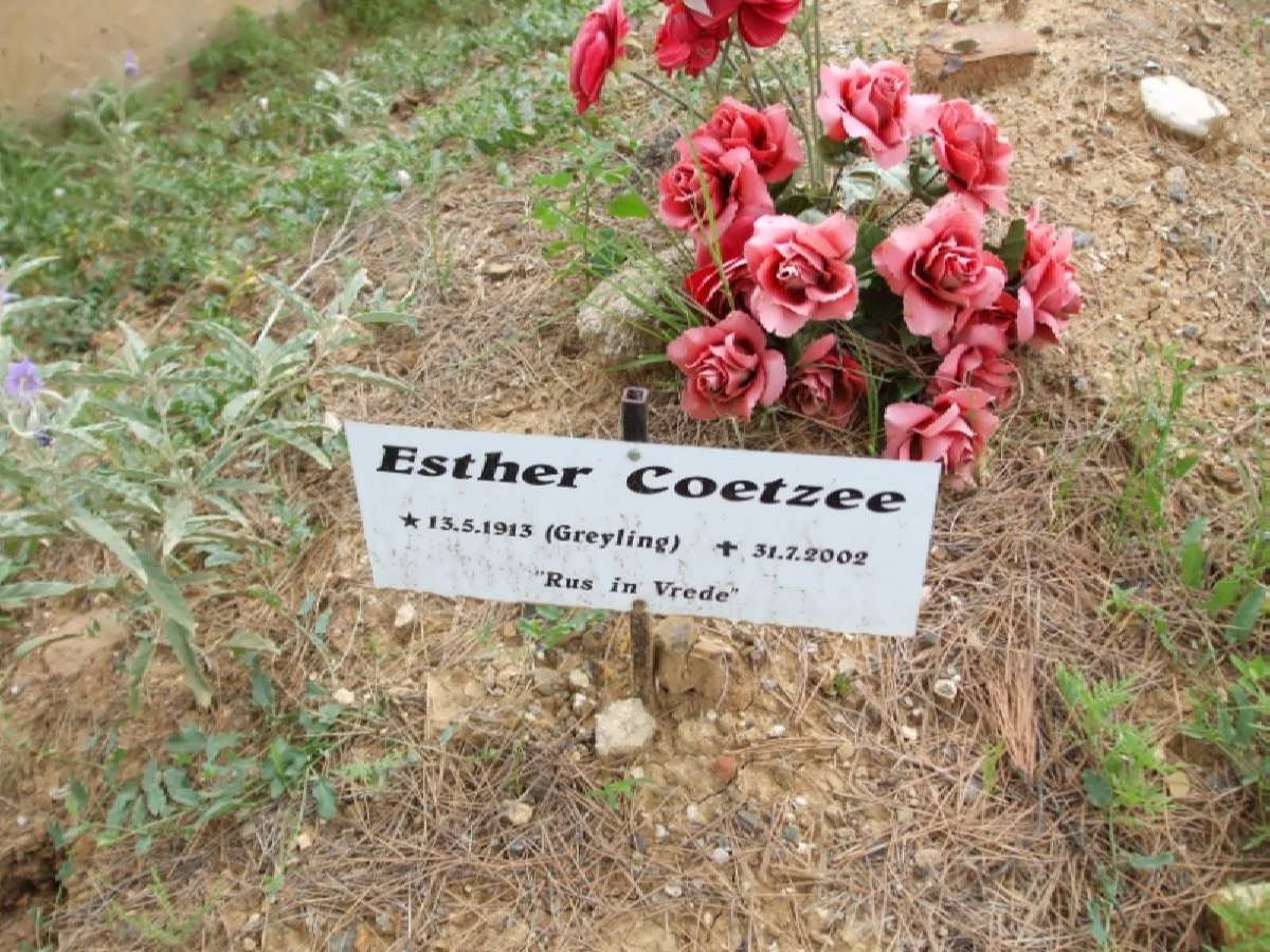 COETZEE Esther nee GREYLING 1913-2002