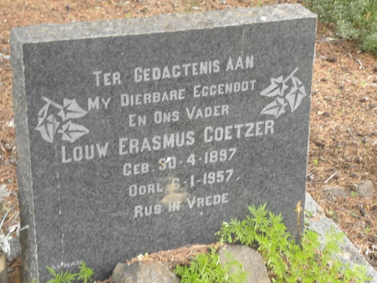 COETZER Louw Erasmus 1897-1957