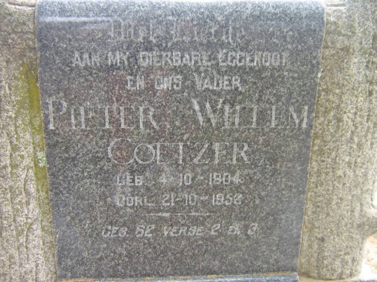 COETZER Pieter Willem 1904-1953