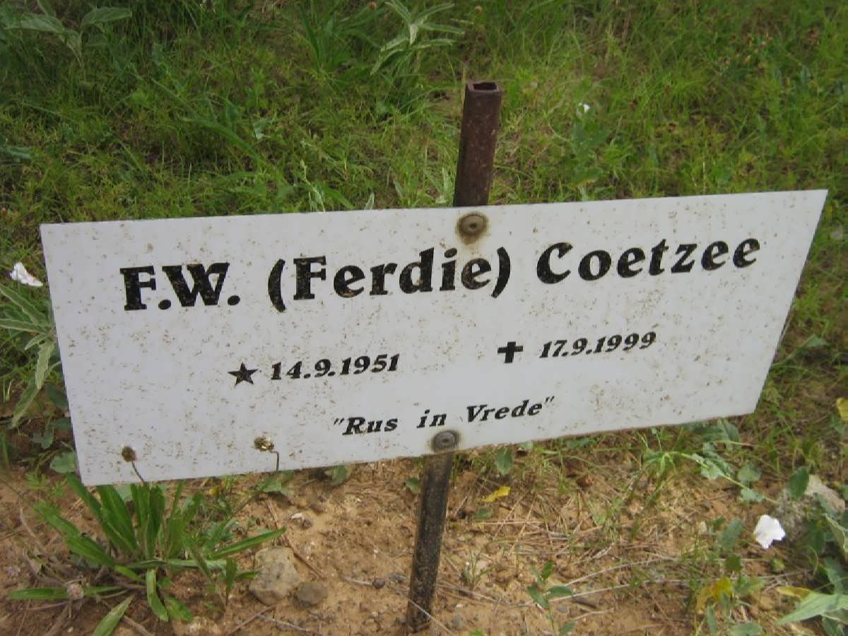 COETZEE F.W. 1951-1999