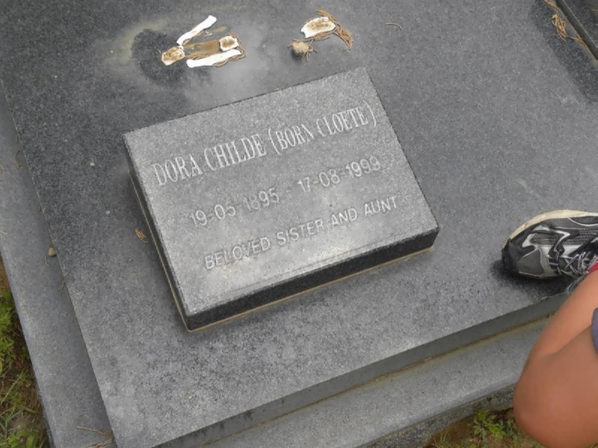CHILDE Dora nee CLOETE 1895-1999