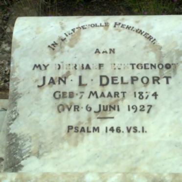DELPORT Jan L. 1874-1927