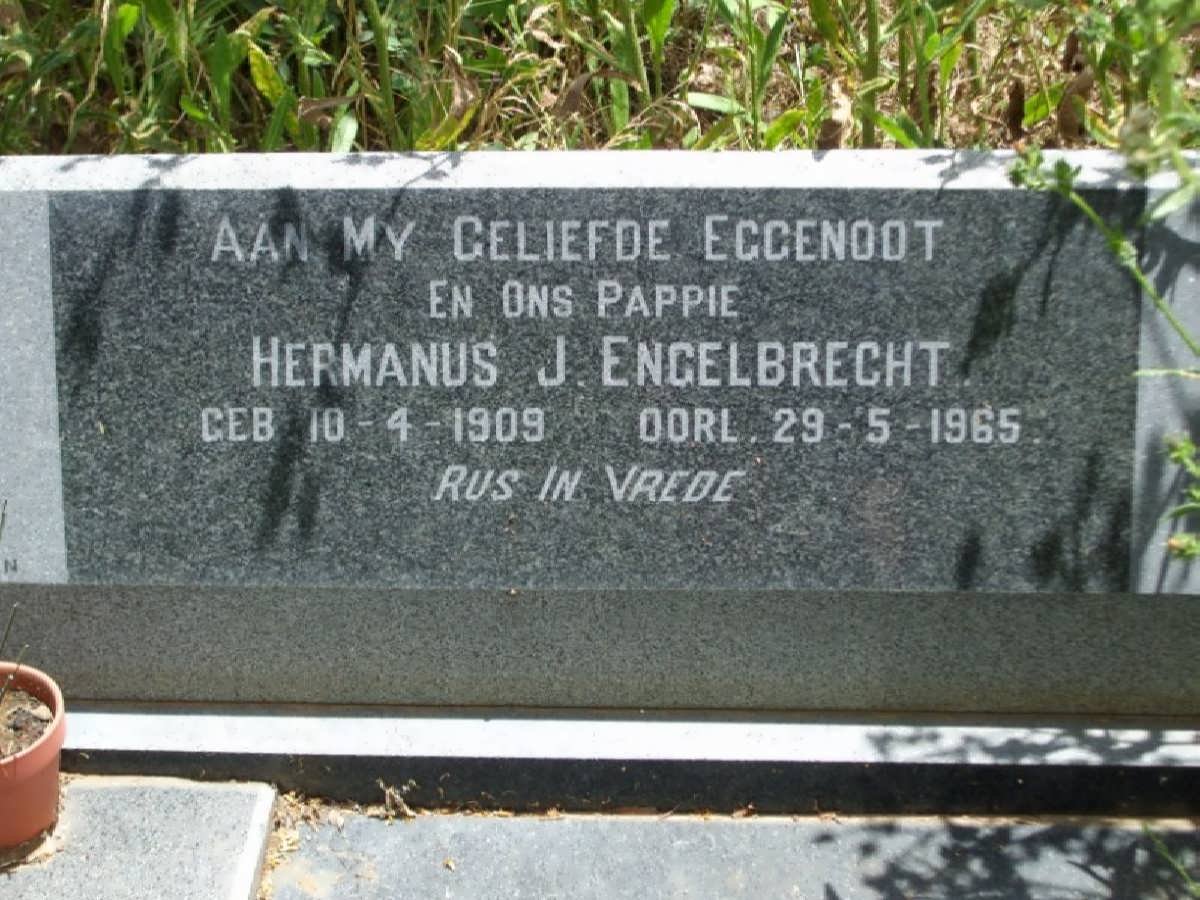 ENGELBRECHT Hermanus .J 1909-1965