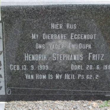 FRITZ Hendrik Stephanus 1909-1983