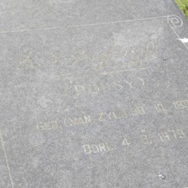 GREYLING L. nee VAN ZYL 1898-1979