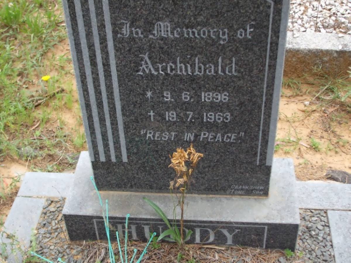 HUDDY Archibald 1896-1963