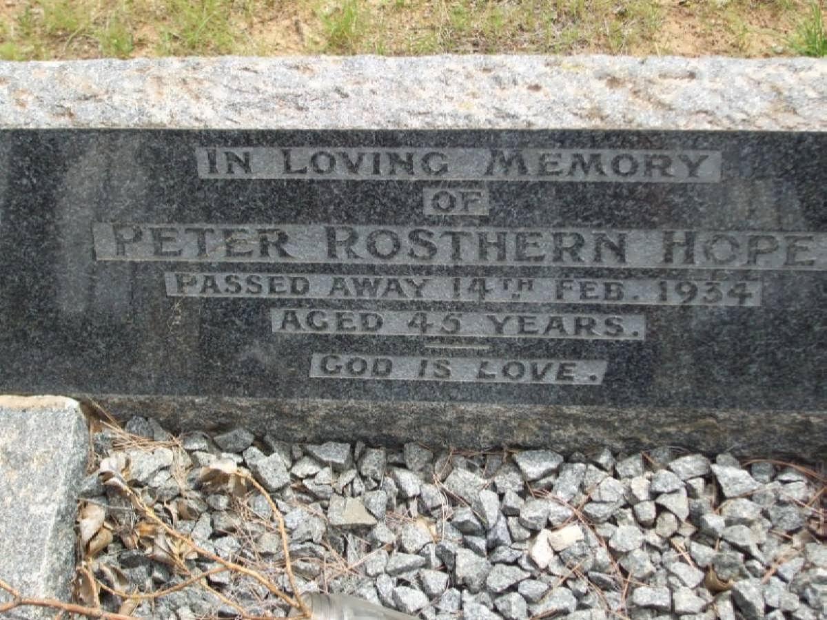 HOPE Peter Rosthern -1934