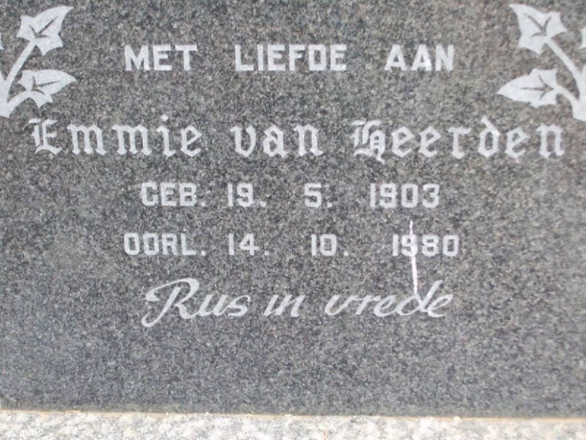 HEERDEN Emmie, van 1903-1980