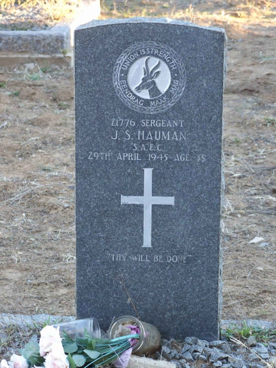 HAUMAN J.S. -1945  ::  HAUMAN Magdalena Catharina Roberts nee ALDRICH 1907-1984