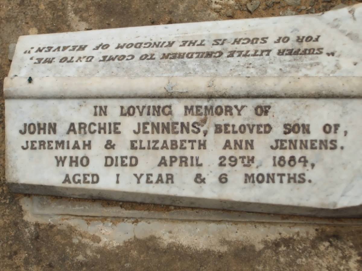 JENNENS John Archie -1884