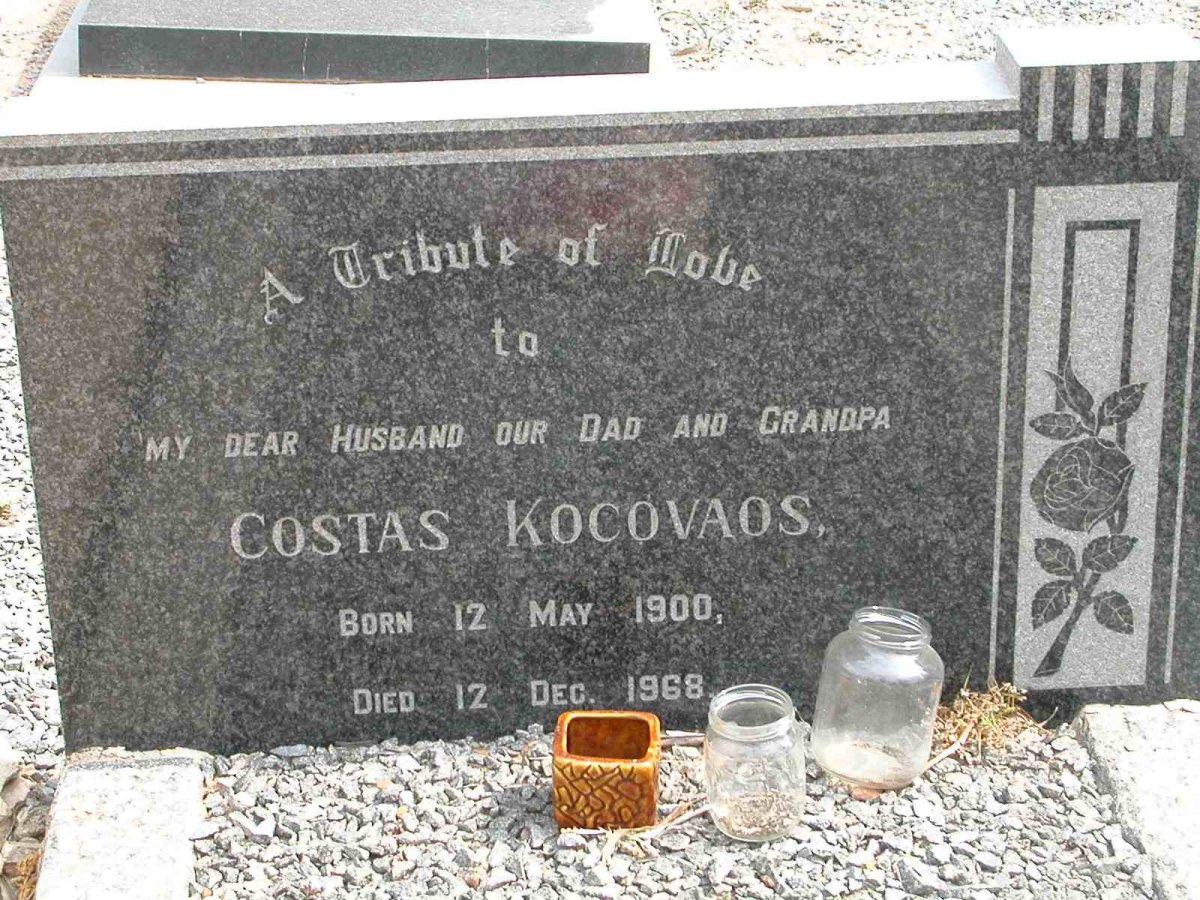 KOCOVAOS Costas 1900-1968