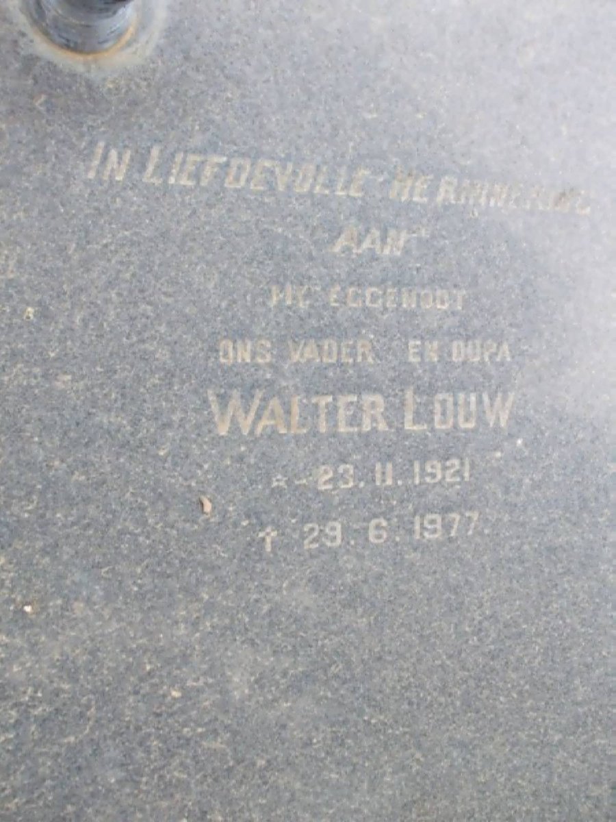 LOUW Walter 1921-1977