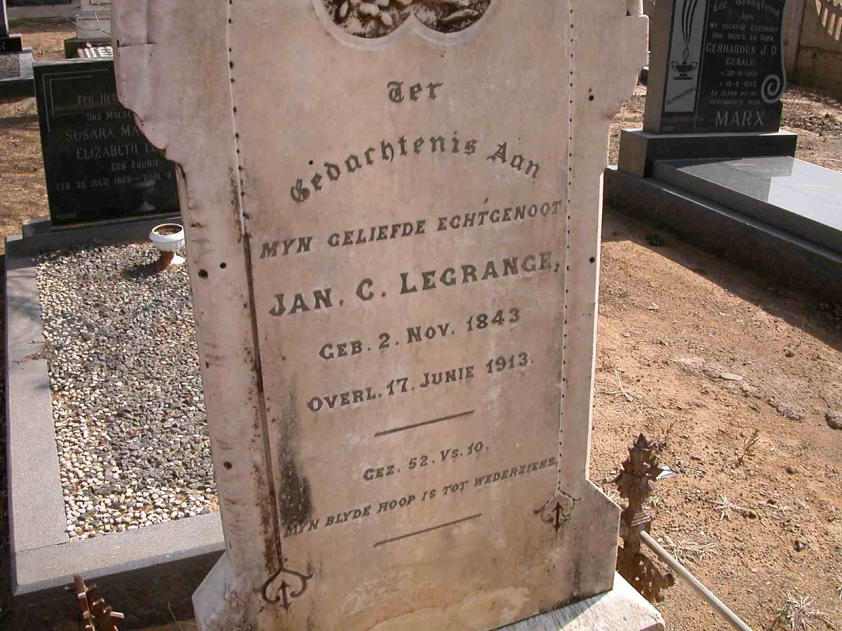 LEGRANGE Jan C. 1843-1913