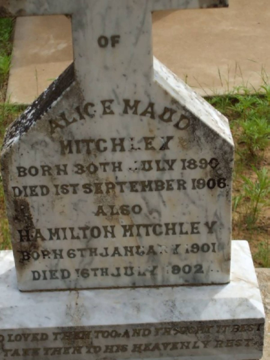 MITCHLEY Hamilton 1901-1902 &amp; Alice Maud 1890-1906