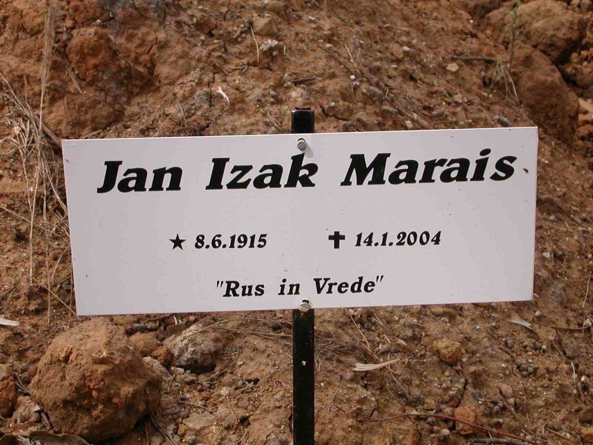 MARAIS Jan Izak 1915-2004