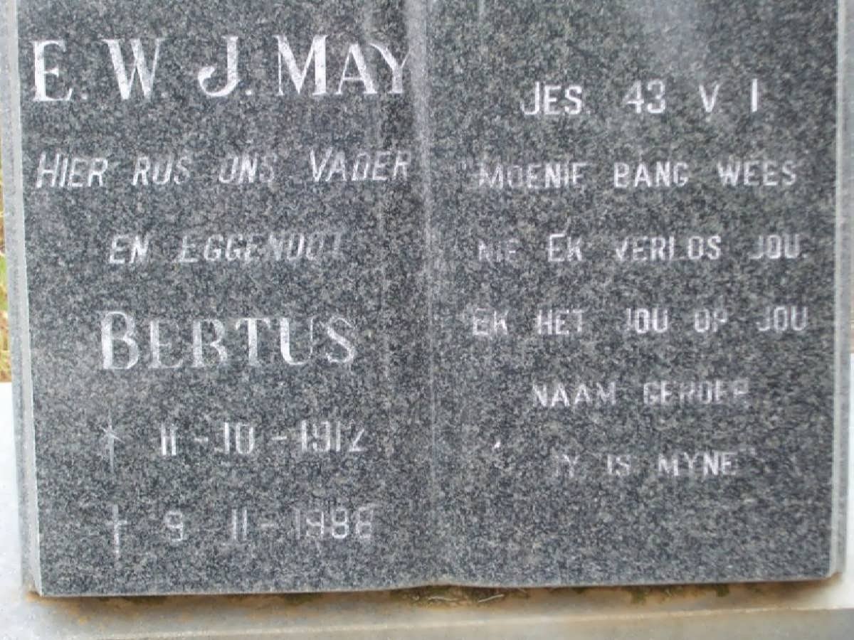 MAY E.W.J. 1912-1988