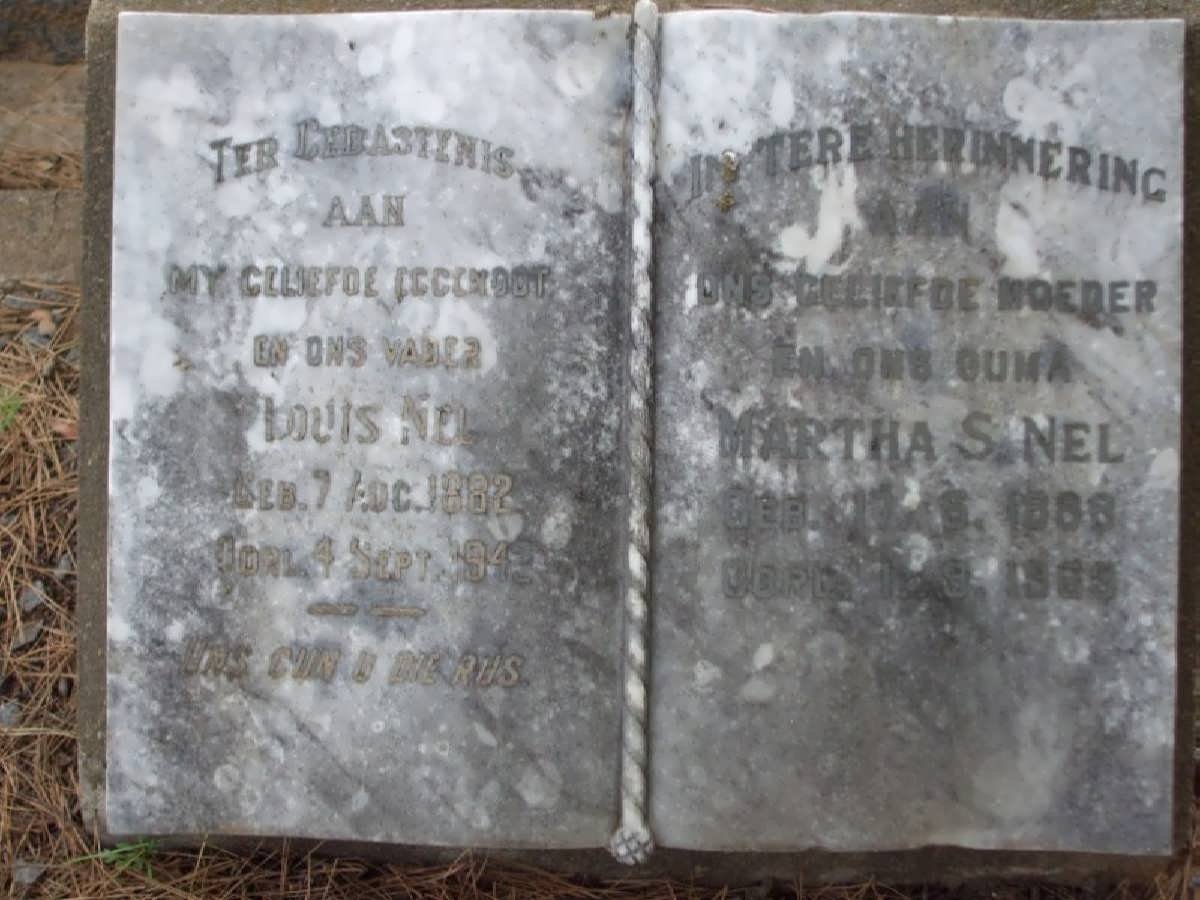 NEL Louis 1882-1942 &amp; Martha S. 1888-1969