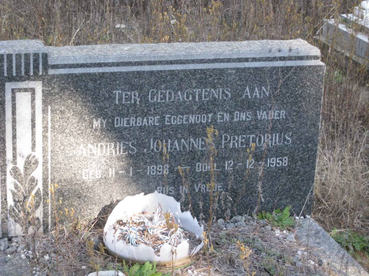 PRETORIUS Andries Johannes 1898-1958
