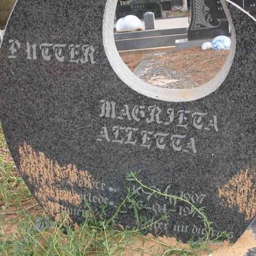PUTTER Magrieta Alletta 1907-1975