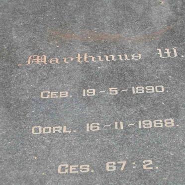 PRETORIUS Marthinus W. 1890-1968
