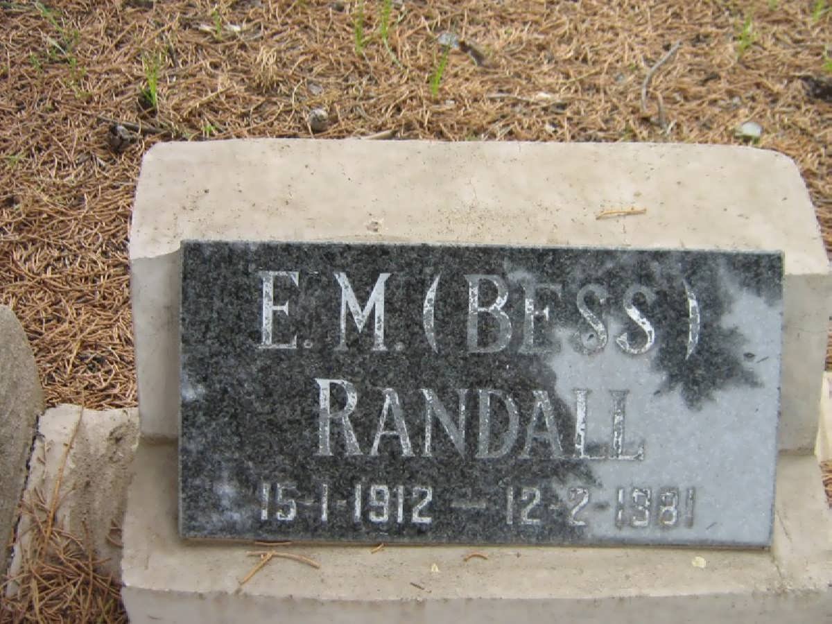 RANDALL E.M. 1912-1981