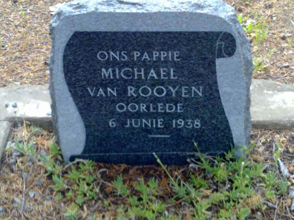 ROOYEN Michael, van -1938