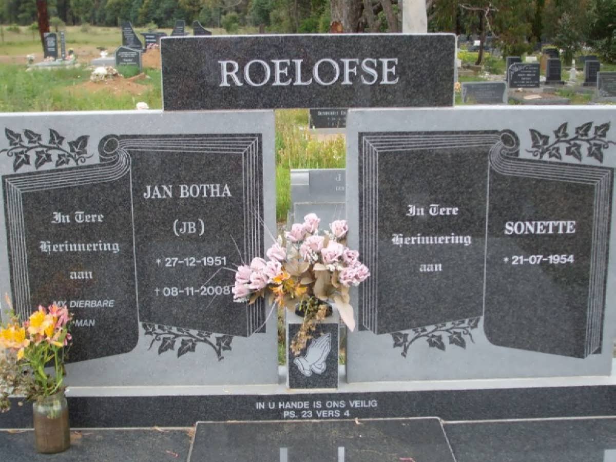ROELOFSE Jan Botha 1951-2008 &amp; Sonette 1954-