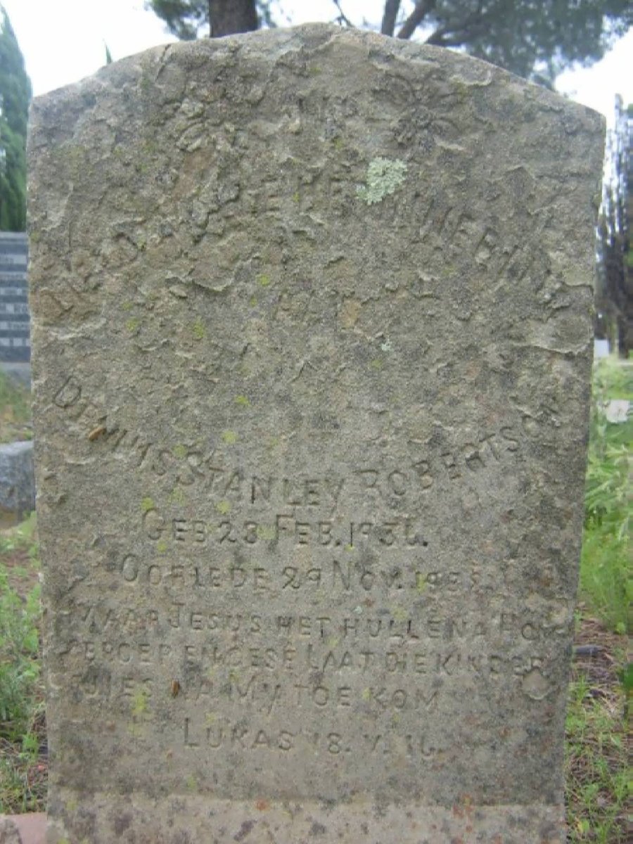 ROBERTSON Dennis Stanley 1936-1938