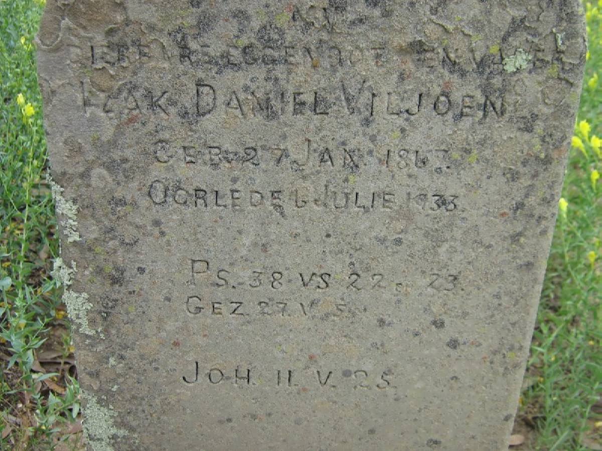 VILJOEN Izak Daniel 1867-1933