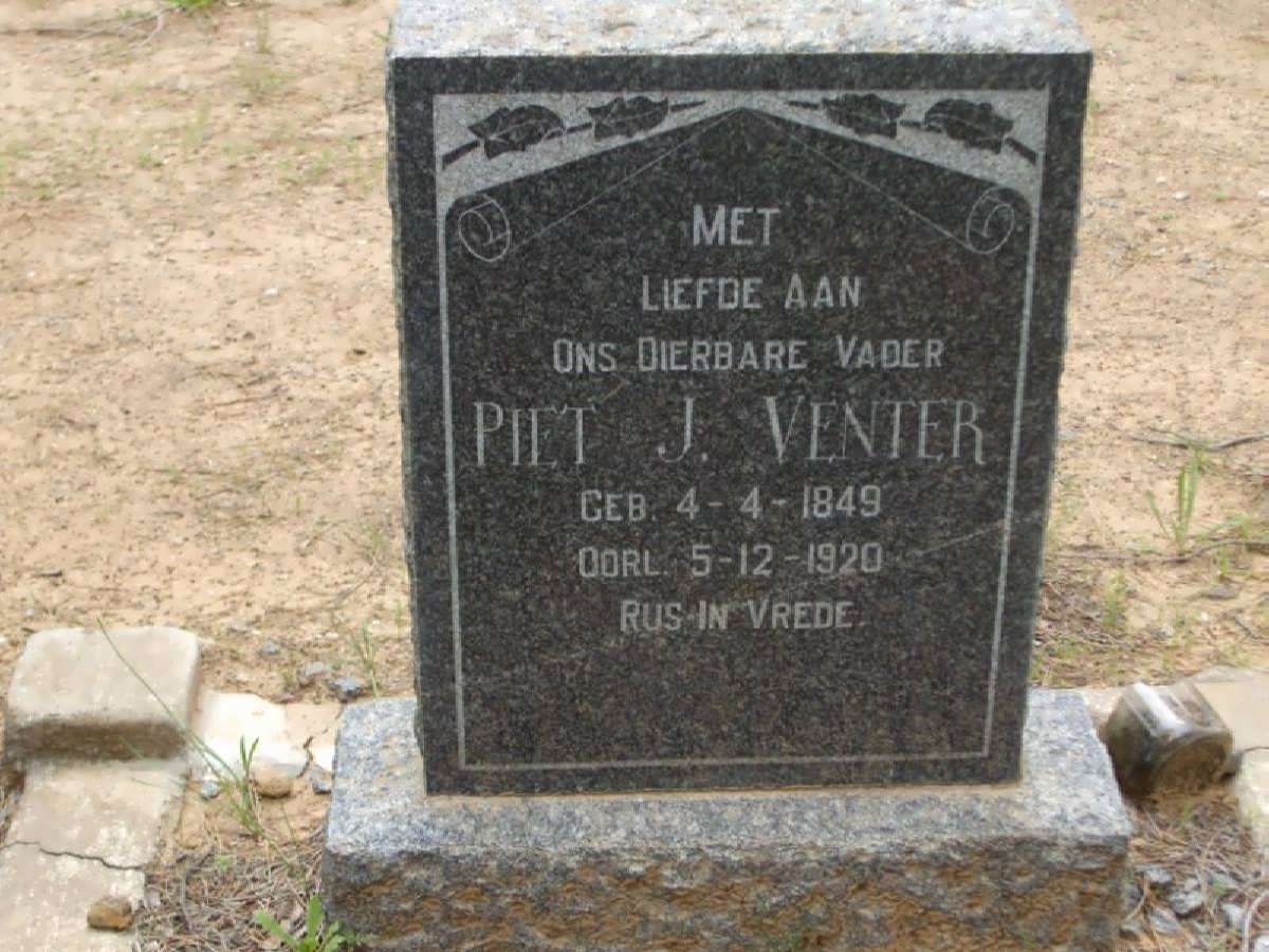 VENTER Piet J. 1849-1920