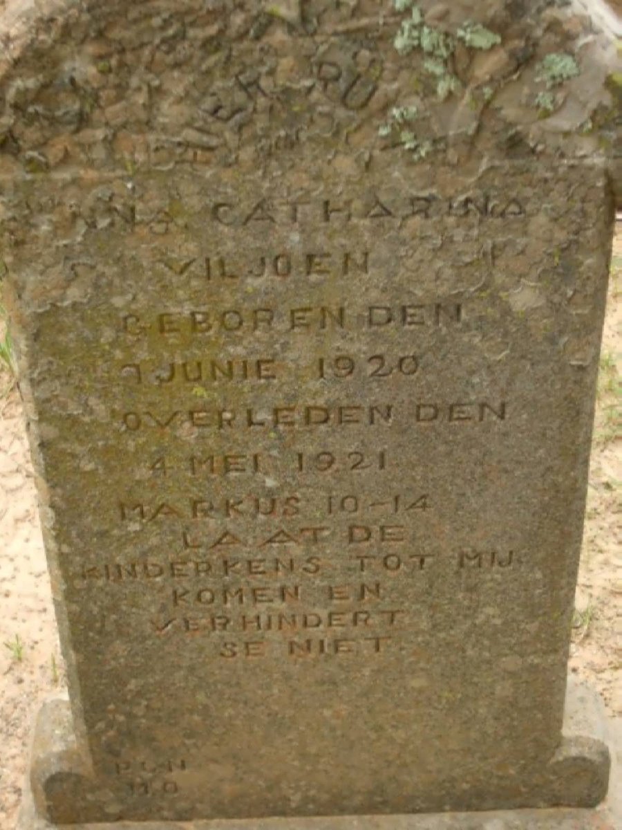 VILJOEN Anna Catharina 1920-1921