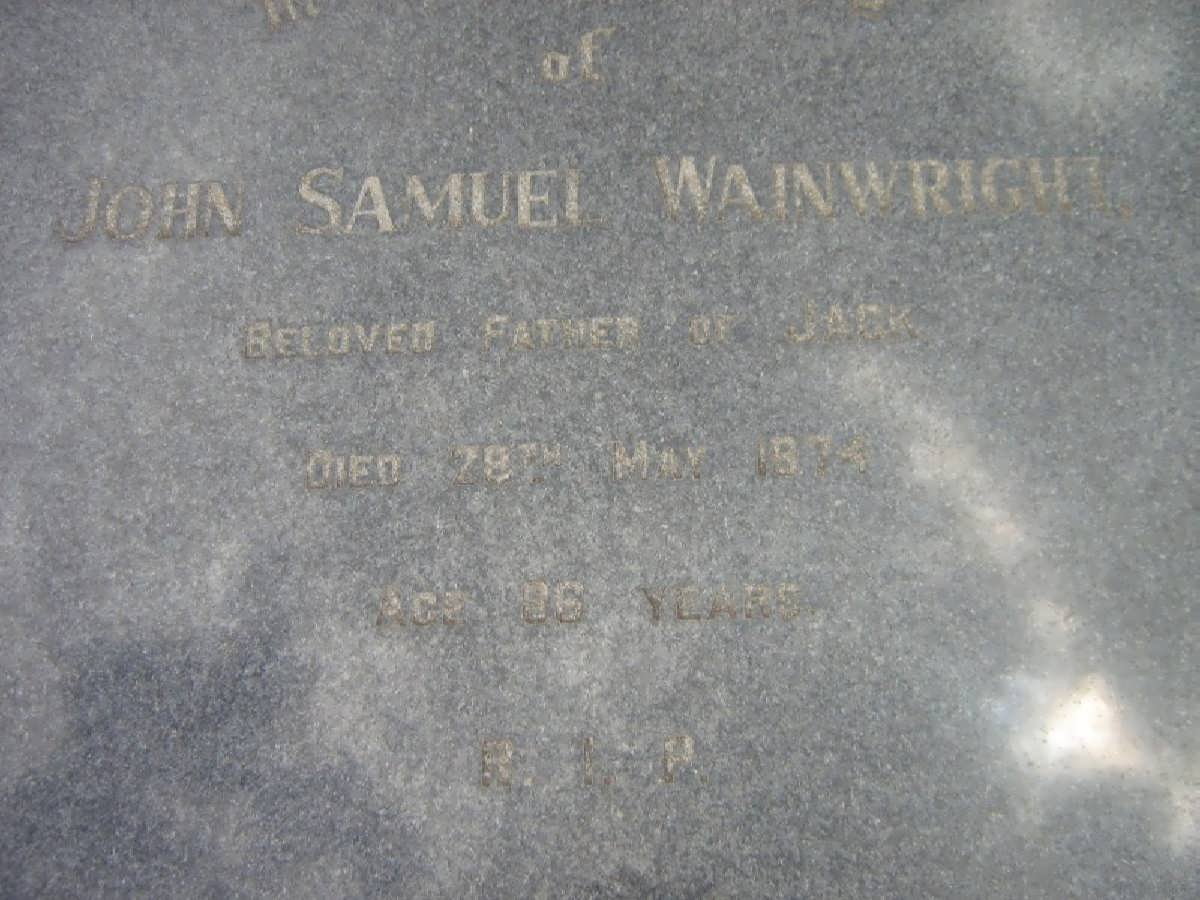 WAINWRIGHT John Samuel -1974