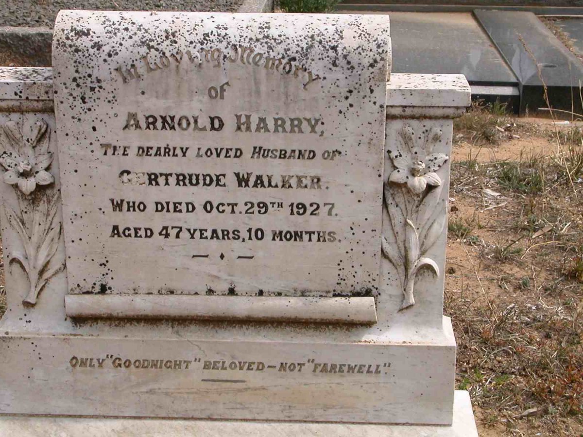 WALKER Arnold Harry -1927
