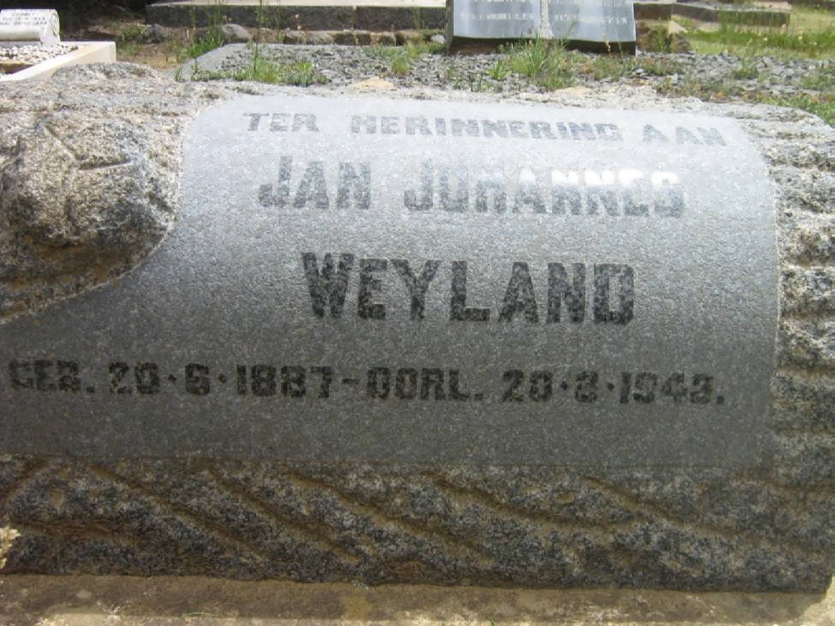 WEYLAND Jan Johannes 1887-1943